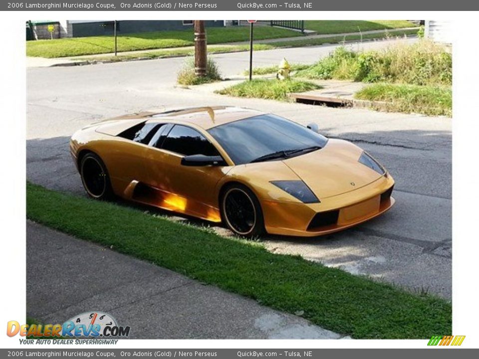 2006 Lamborghini Murcielago Coupe Oro Adonis (Gold) / Nero Perseus Photo #21