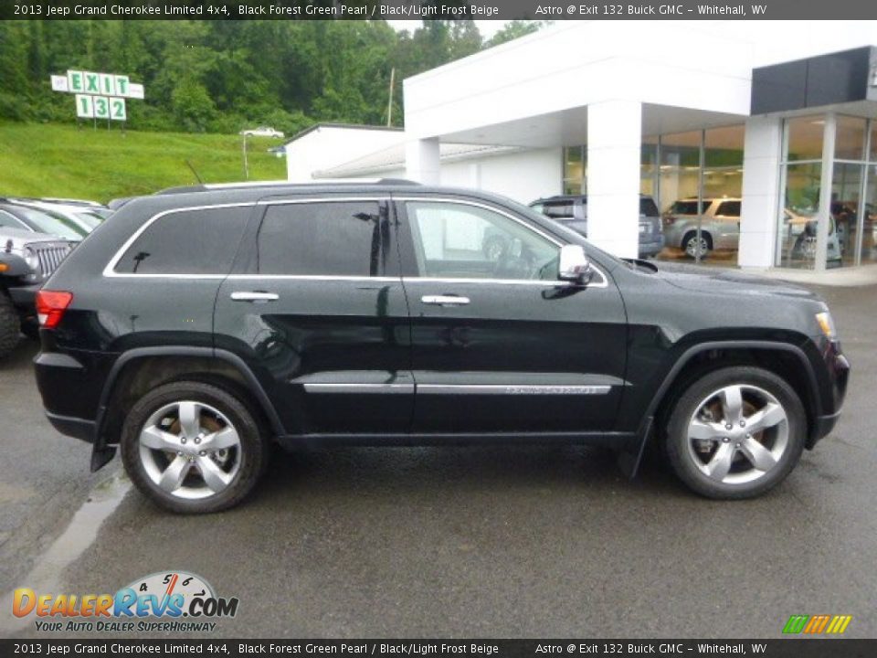 2013 Jeep Grand Cherokee Limited 4x4 Black Forest Green Pearl / Black/Light Frost Beige Photo #2