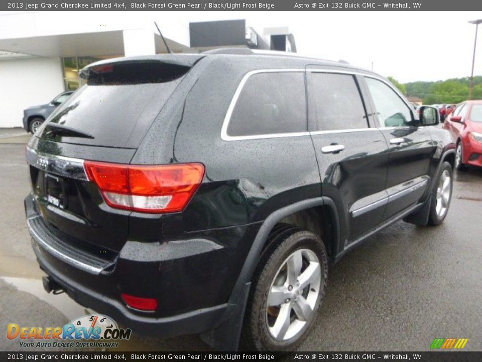 2013 Jeep Grand Cherokee Limited 4x4 Black Forest Green Pearl / Black/Light Frost Beige Photo #3