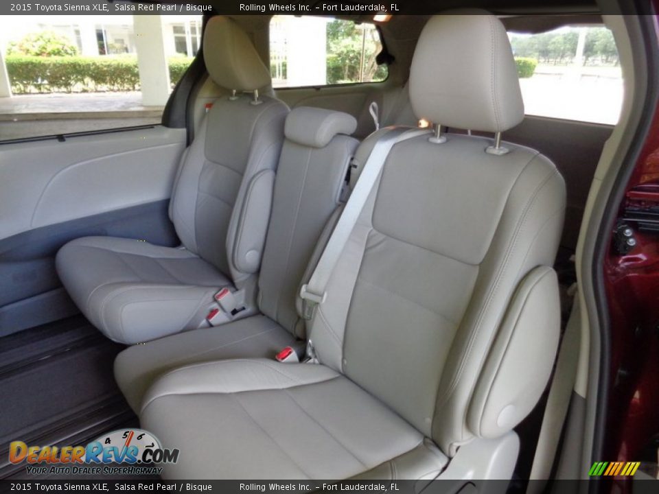Rear Seat of 2015 Toyota Sienna XLE Photo #14