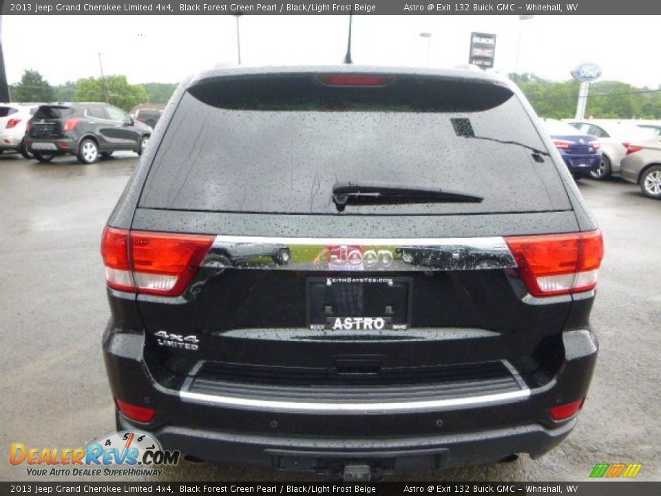 2013 Jeep Grand Cherokee Limited 4x4 Black Forest Green Pearl / Black/Light Frost Beige Photo #4