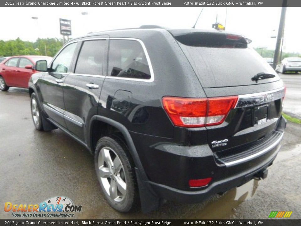 2013 Jeep Grand Cherokee Limited 4x4 Black Forest Green Pearl / Black/Light Frost Beige Photo #5