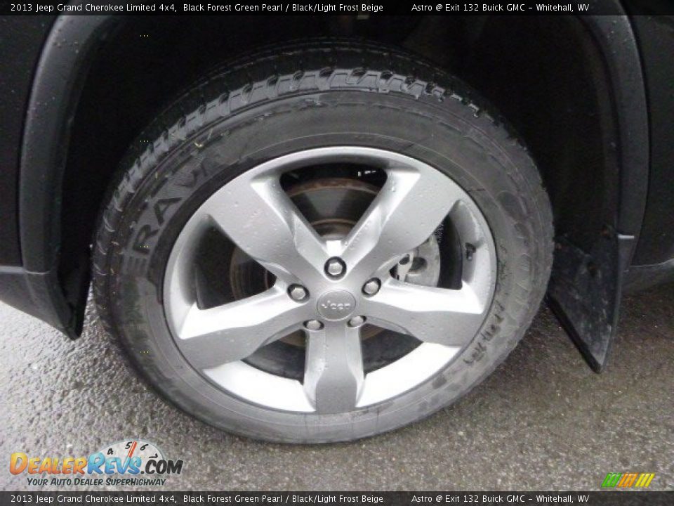 2013 Jeep Grand Cherokee Limited 4x4 Black Forest Green Pearl / Black/Light Frost Beige Photo #7