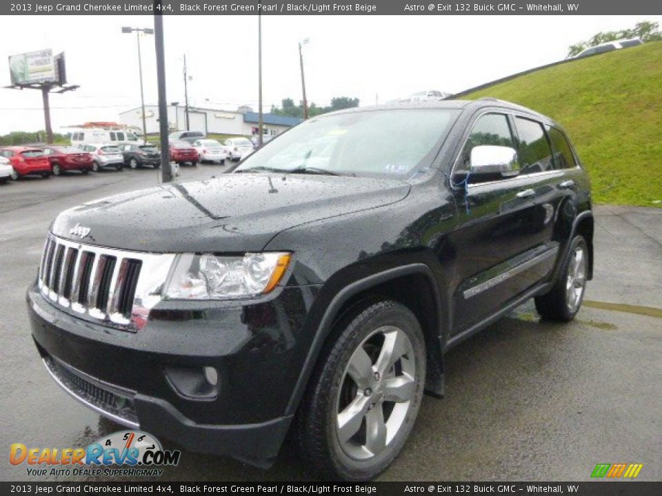 2013 Jeep Grand Cherokee Limited 4x4 Black Forest Green Pearl / Black/Light Frost Beige Photo #8