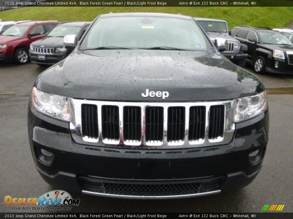 2013 Jeep Grand Cherokee Limited 4x4 Black Forest Green Pearl / Black/Light Frost Beige Photo #9