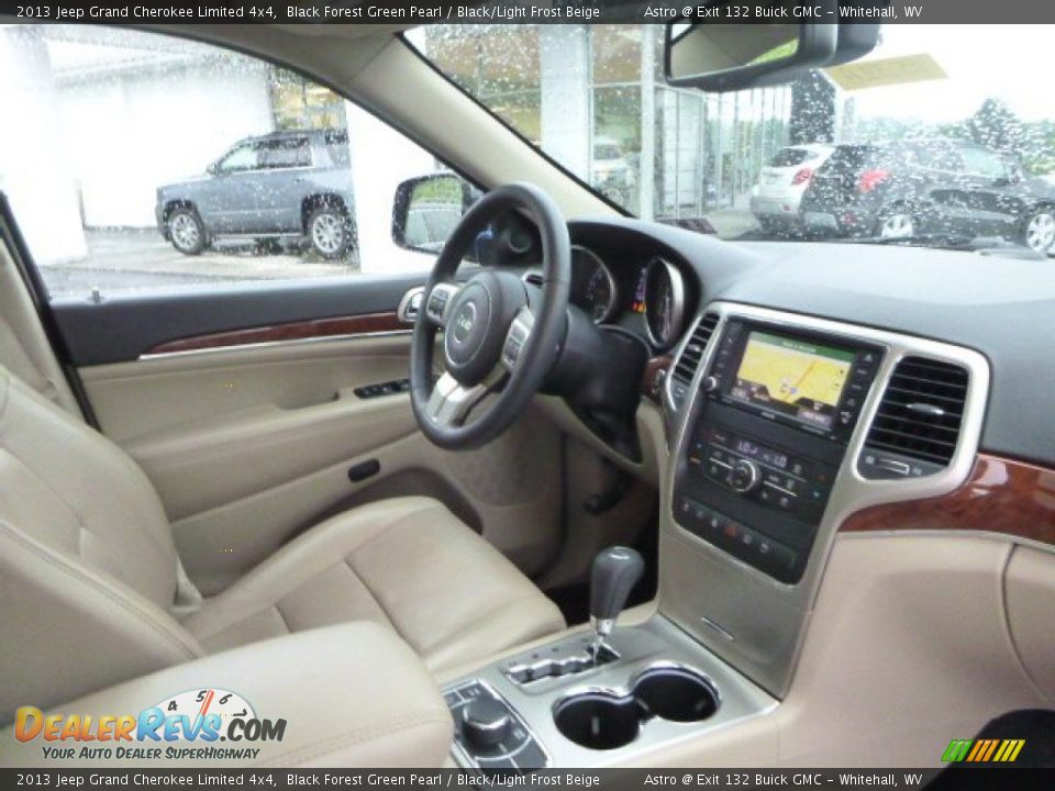 2013 Jeep Grand Cherokee Limited 4x4 Black Forest Green Pearl / Black/Light Frost Beige Photo #11