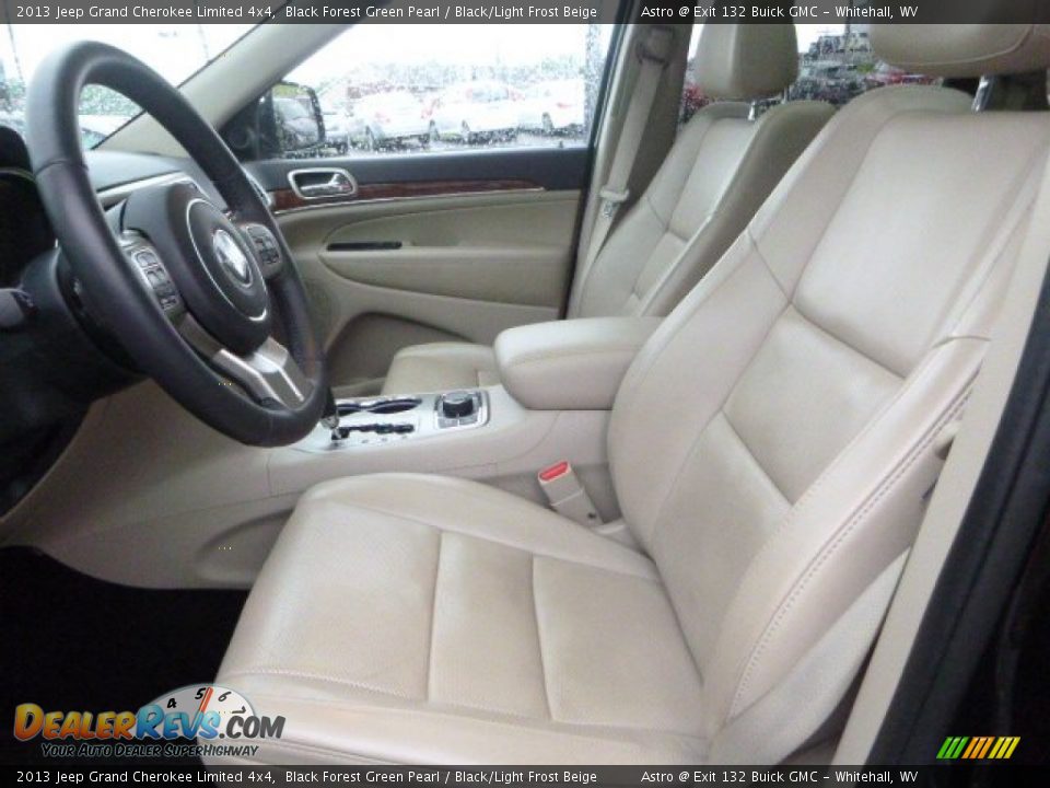 2013 Jeep Grand Cherokee Limited 4x4 Black Forest Green Pearl / Black/Light Frost Beige Photo #14