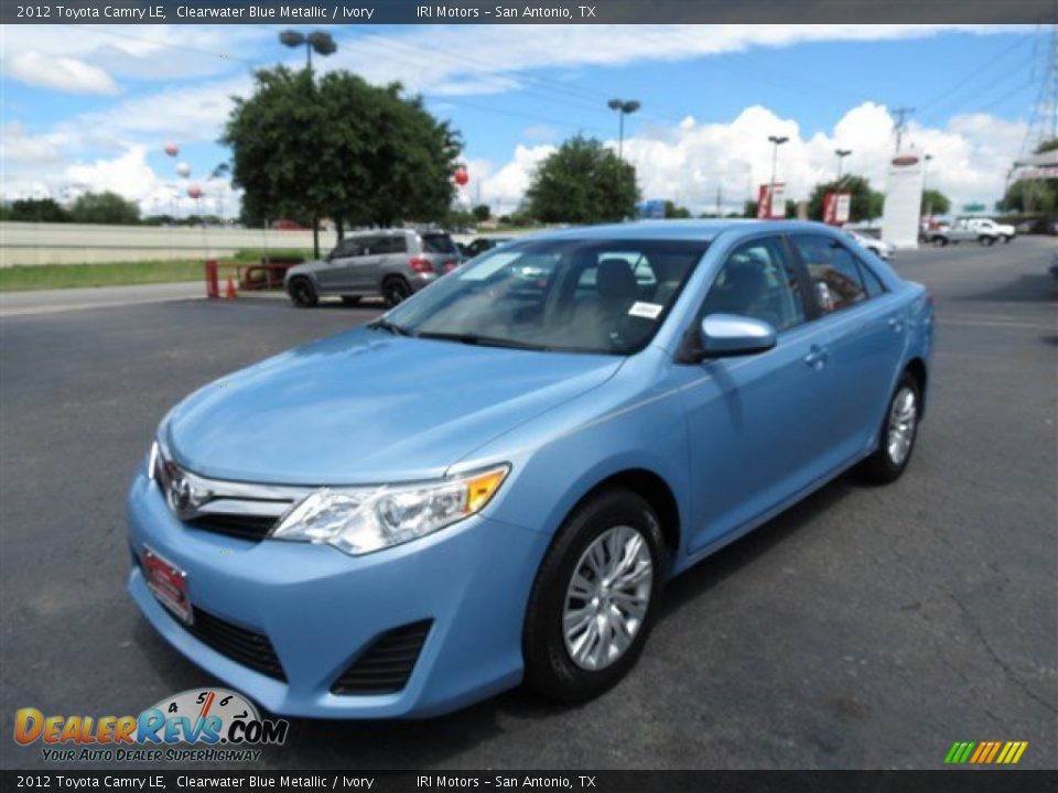 2012 Toyota Camry LE Clearwater Blue Metallic / Ivory Photo #3