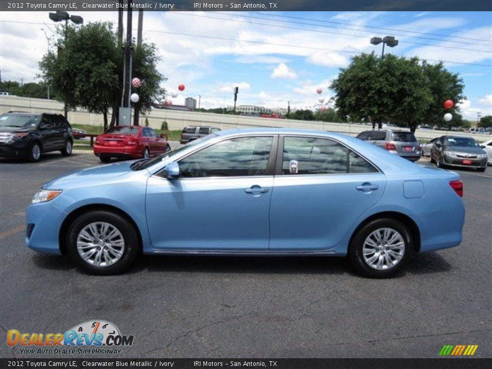 2012 Toyota Camry LE Clearwater Blue Metallic / Ivory Photo #4