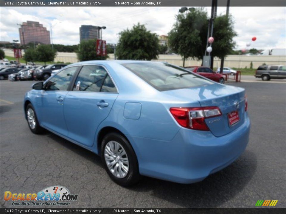 2012 Toyota Camry LE Clearwater Blue Metallic / Ivory Photo #5