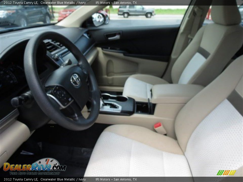 2012 Toyota Camry LE Clearwater Blue Metallic / Ivory Photo #12