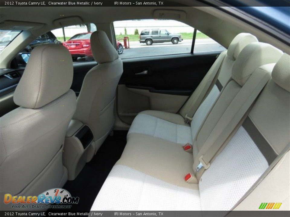2012 Toyota Camry LE Clearwater Blue Metallic / Ivory Photo #14