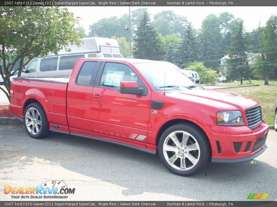Bright Red 2007 Ford F150 Saleen S331 Supercharged SuperCab Photo #1