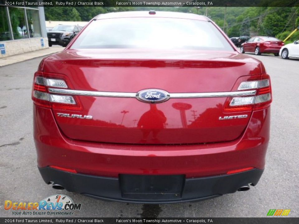 2014 Ford Taurus Limited Ruby Red / Charcoal Black Photo #6