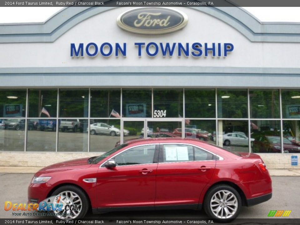 2014 Ford Taurus Limited Ruby Red / Charcoal Black Photo #7