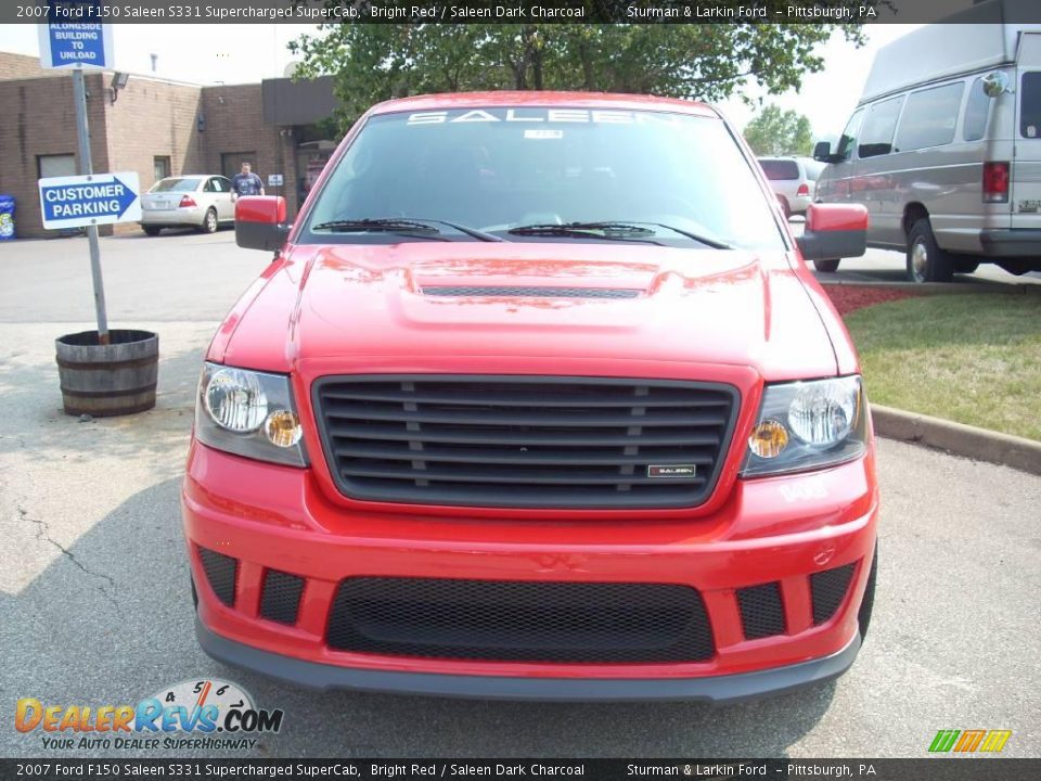 Bright Red 2007 Ford F150 Saleen S331 Supercharged SuperCab Photo #3