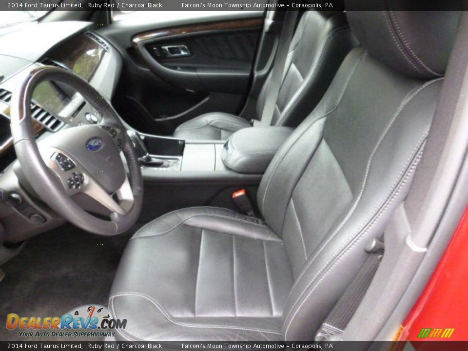 2014 Ford Taurus Limited Ruby Red / Charcoal Black Photo #14