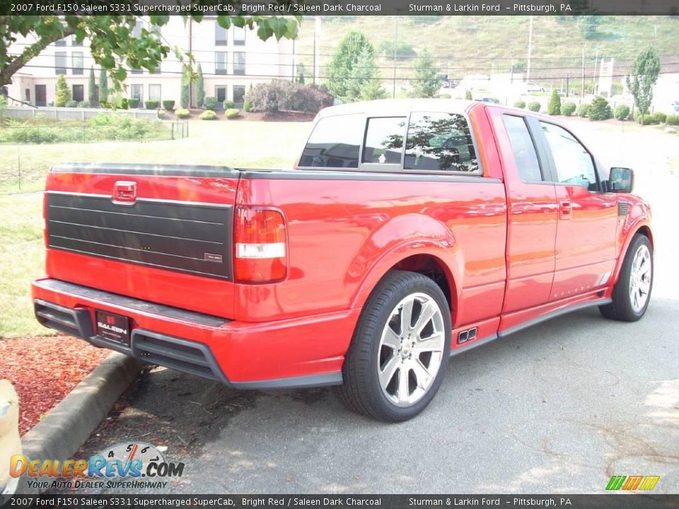 2007 Ford F150 Saleen S331 Supercharged SuperCab Bright Red / Saleen Dark Charcoal Photo #9