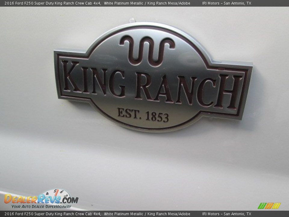 2016 Ford F250 Super Duty King Ranch Crew Cab 4x4 White Platinum Metallic / King Ranch Mesa/Adobe Photo #4