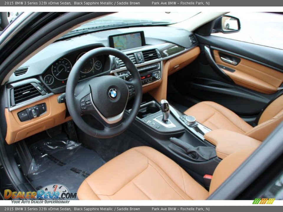 Saddle Brown Interior - 2015 BMW 3 Series 328i xDrive Sedan Photo #10