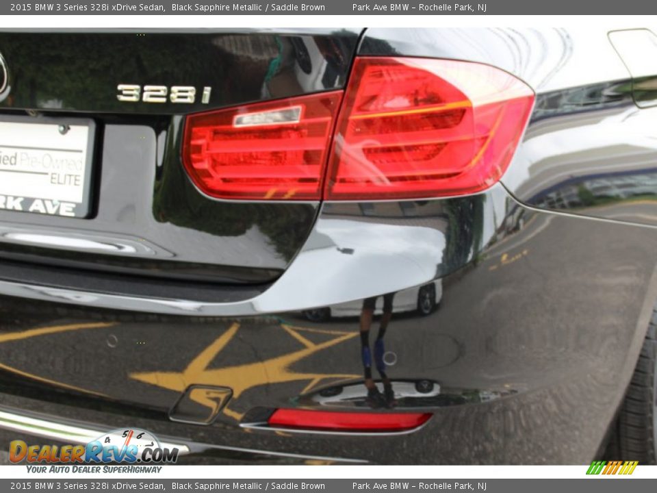 2015 BMW 3 Series 328i xDrive Sedan Black Sapphire Metallic / Saddle Brown Photo #23