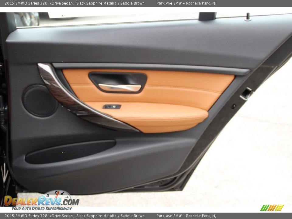 2015 BMW 3 Series 328i xDrive Sedan Black Sapphire Metallic / Saddle Brown Photo #24