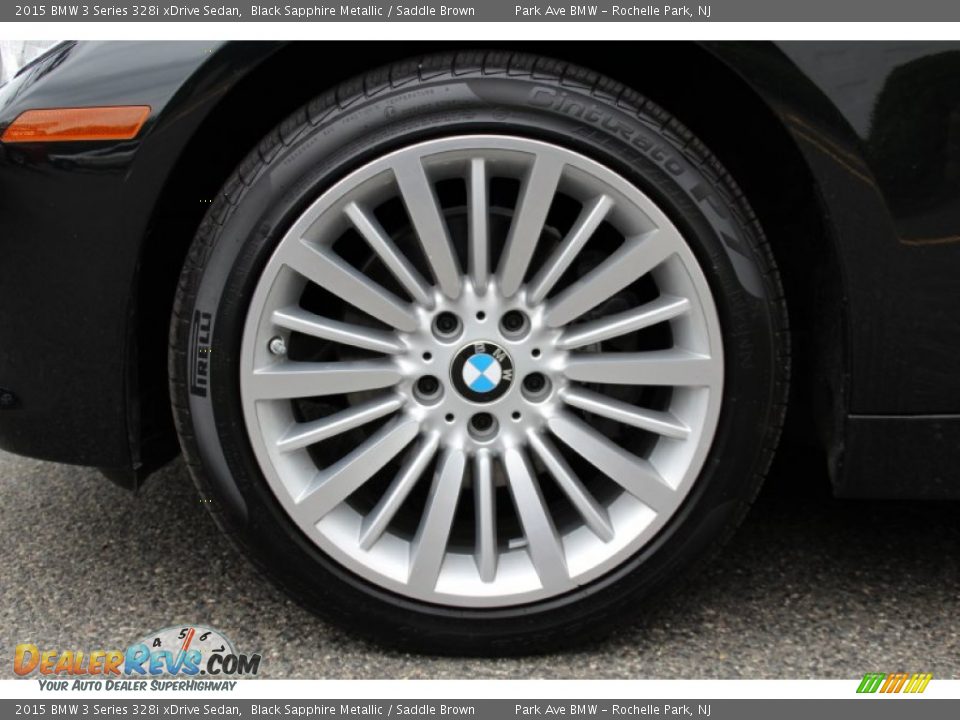 2015 BMW 3 Series 328i xDrive Sedan Black Sapphire Metallic / Saddle Brown Photo #32