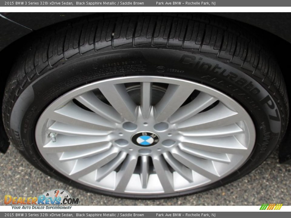 2015 BMW 3 Series 328i xDrive Sedan Black Sapphire Metallic / Saddle Brown Photo #33