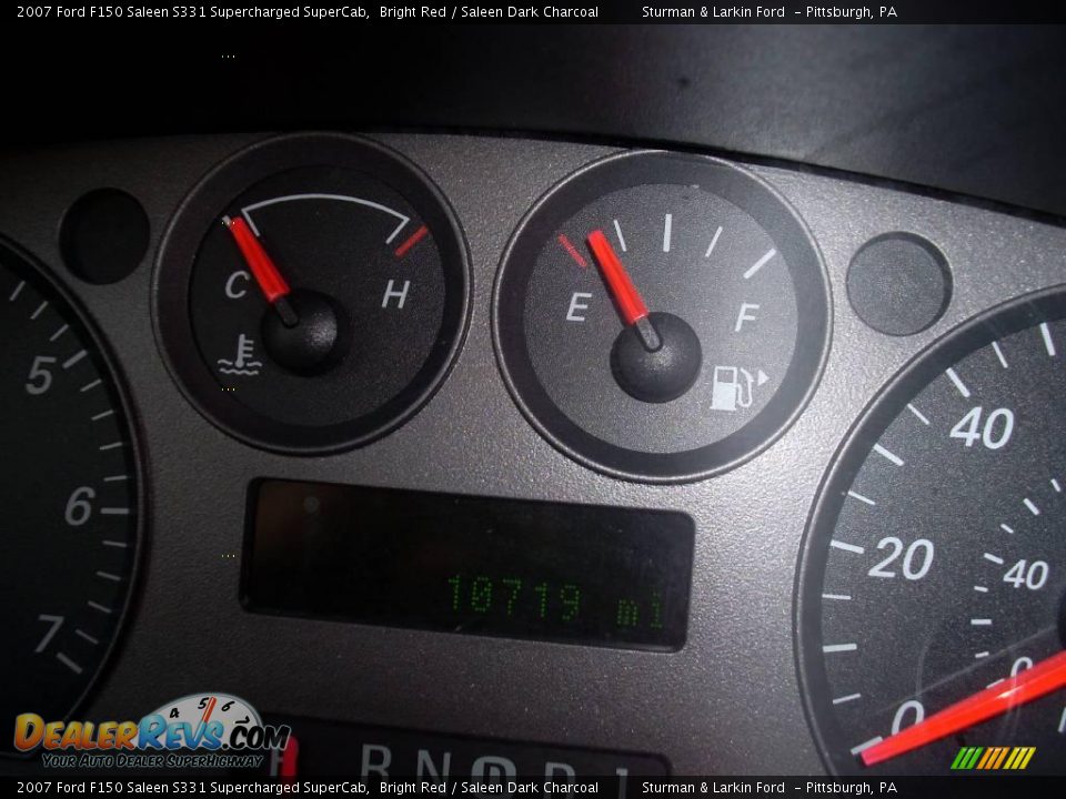 2007 Ford F150 Saleen S331 Supercharged SuperCab Bright Red / Saleen Dark Charcoal Photo #28