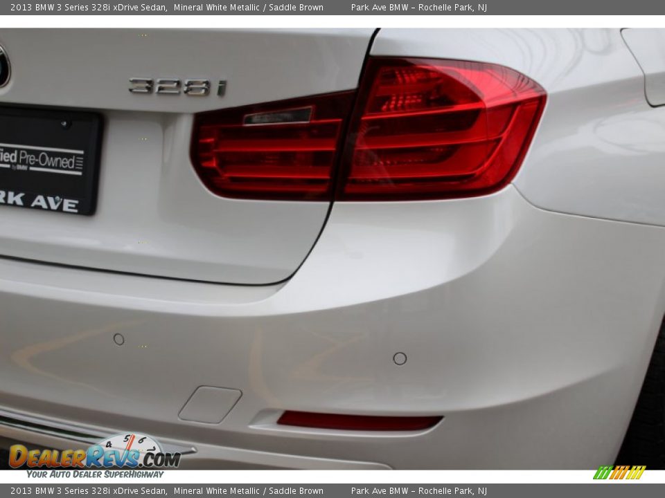 2013 BMW 3 Series 328i xDrive Sedan Mineral White Metallic / Saddle Brown Photo #23