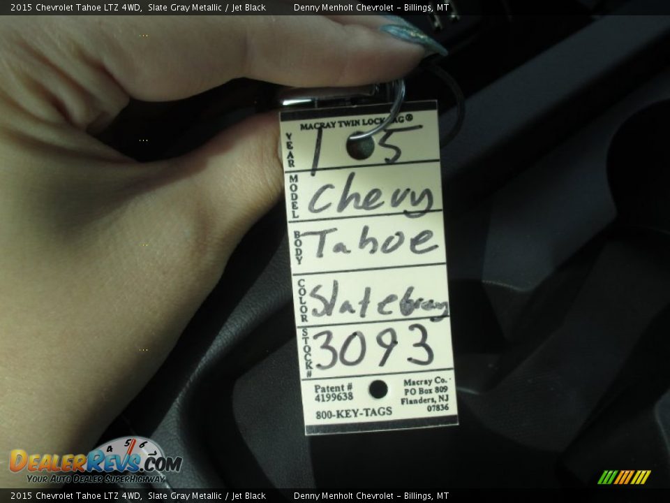 2015 Chevrolet Tahoe LTZ 4WD Slate Gray Metallic / Jet Black Photo #25