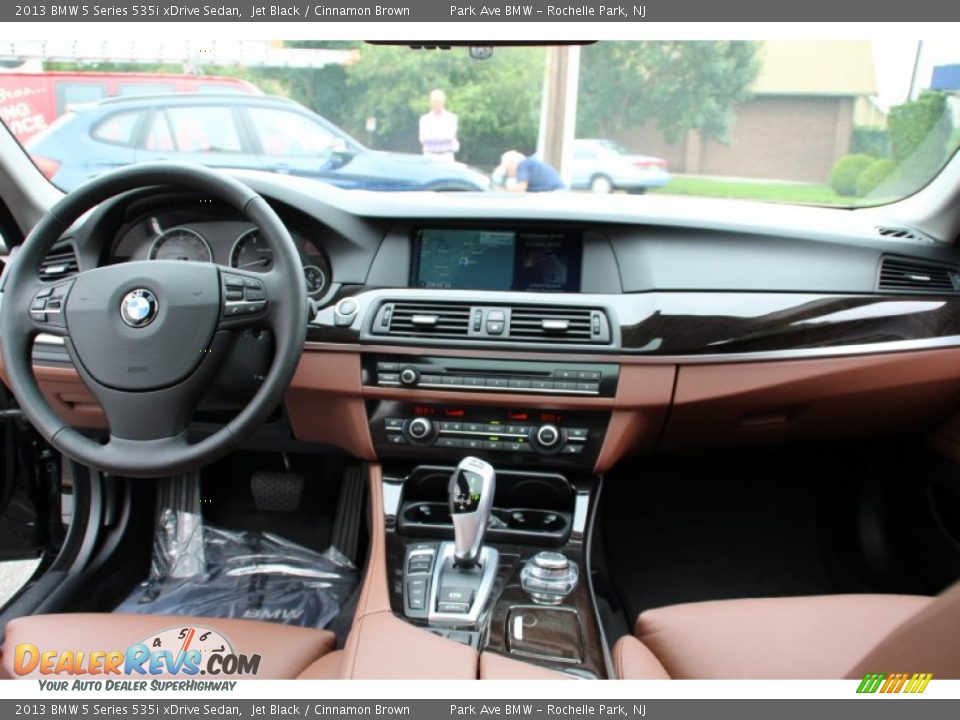 2013 BMW 5 Series 535i xDrive Sedan Jet Black / Cinnamon Brown Photo #15