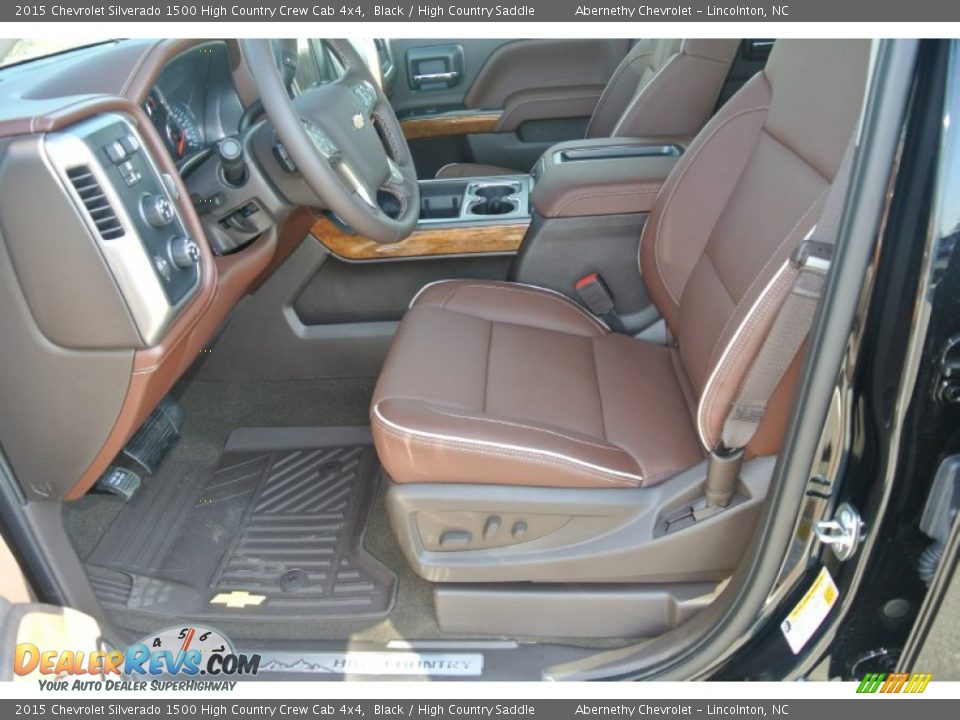 2015 Chevrolet Silverado 1500 High Country Crew Cab 4x4 Black / High Country Saddle Photo #7