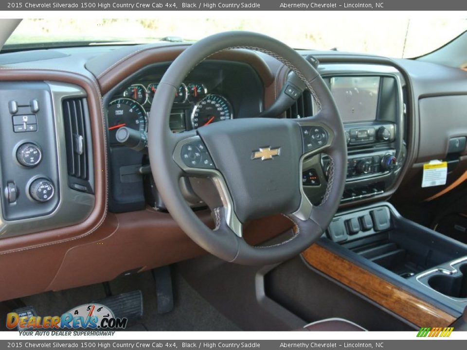 2015 Chevrolet Silverado 1500 High Country Crew Cab 4x4 Black / High Country Saddle Photo #22