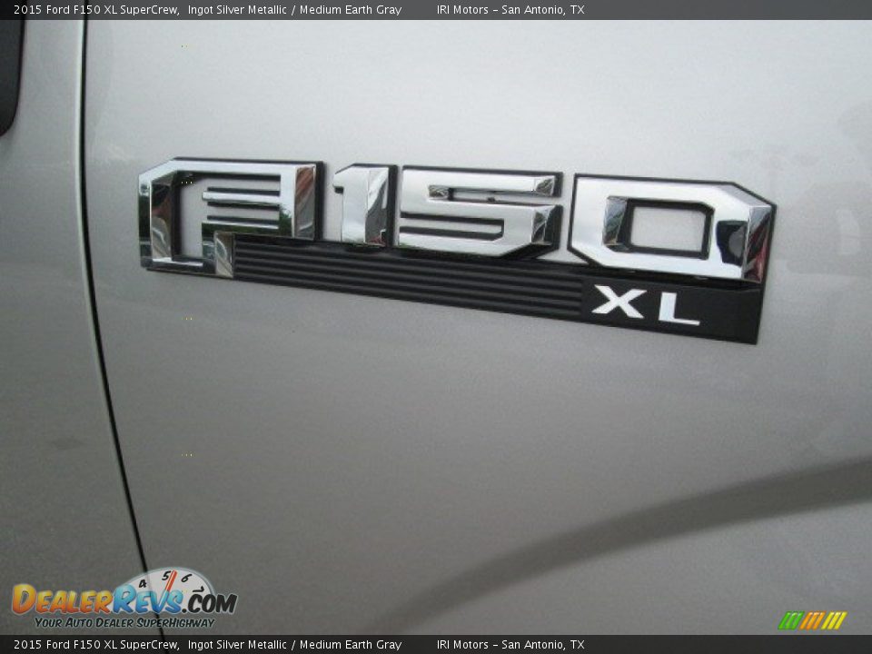 2015 Ford F150 XL SuperCrew Ingot Silver Metallic / Medium Earth Gray Photo #5