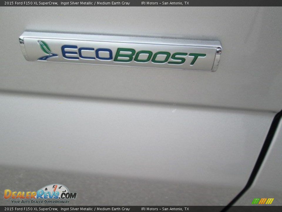 2015 Ford F150 XL SuperCrew Ingot Silver Metallic / Medium Earth Gray Photo #6