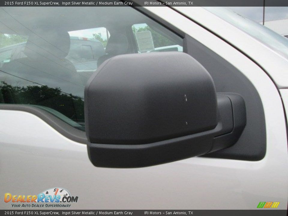 2015 Ford F150 XL SuperCrew Ingot Silver Metallic / Medium Earth Gray Photo #7