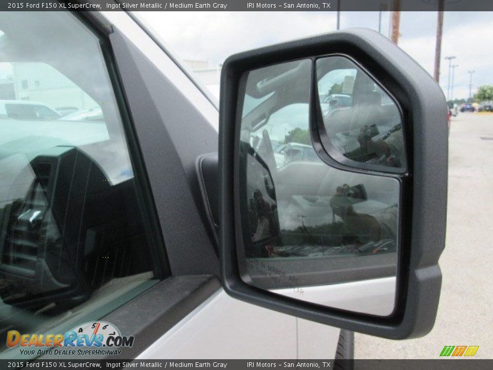 2015 Ford F150 XL SuperCrew Ingot Silver Metallic / Medium Earth Gray Photo #8