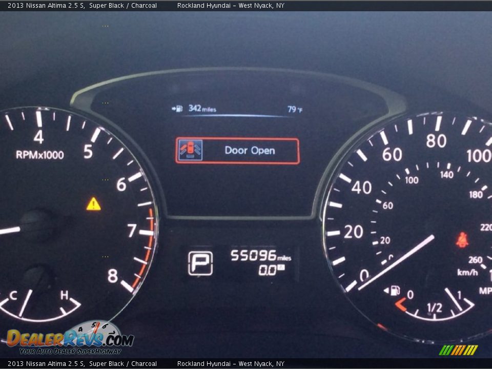 2013 Nissan Altima 2.5 S Super Black / Charcoal Photo #18