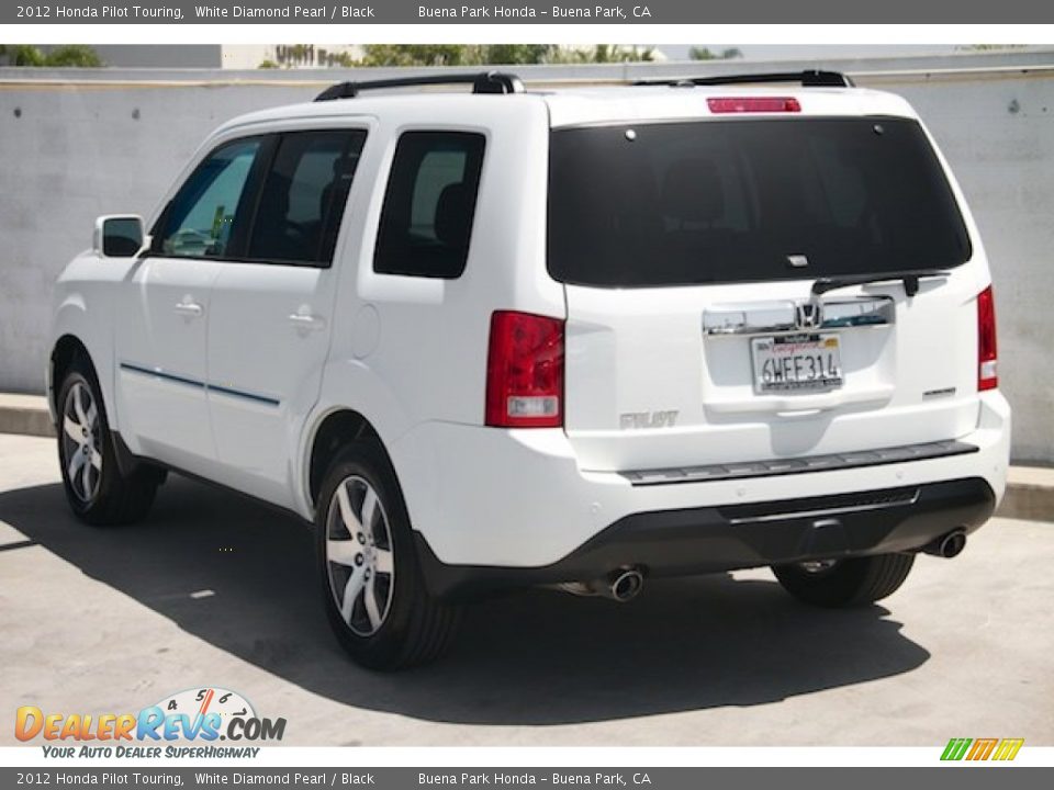 2012 Honda Pilot Touring White Diamond Pearl / Black Photo #2