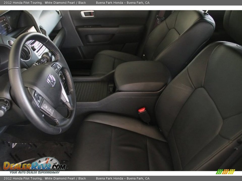 2012 Honda Pilot Touring White Diamond Pearl / Black Photo #3