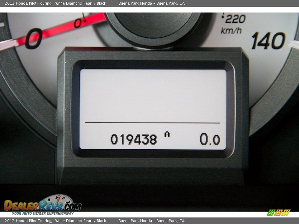 2012 Honda Pilot Touring White Diamond Pearl / Black Photo #6