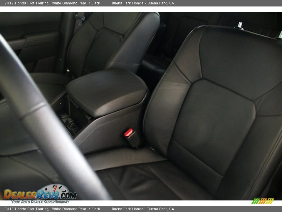 2012 Honda Pilot Touring White Diamond Pearl / Black Photo #12