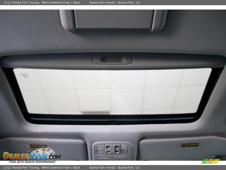 2012 Honda Pilot Touring White Diamond Pearl / Black Photo #13