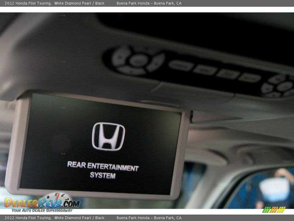 2012 Honda Pilot Touring White Diamond Pearl / Black Photo #14