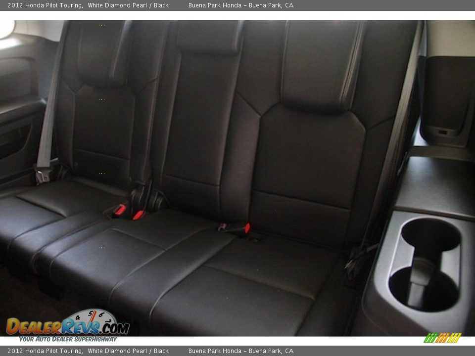2012 Honda Pilot Touring White Diamond Pearl / Black Photo #15