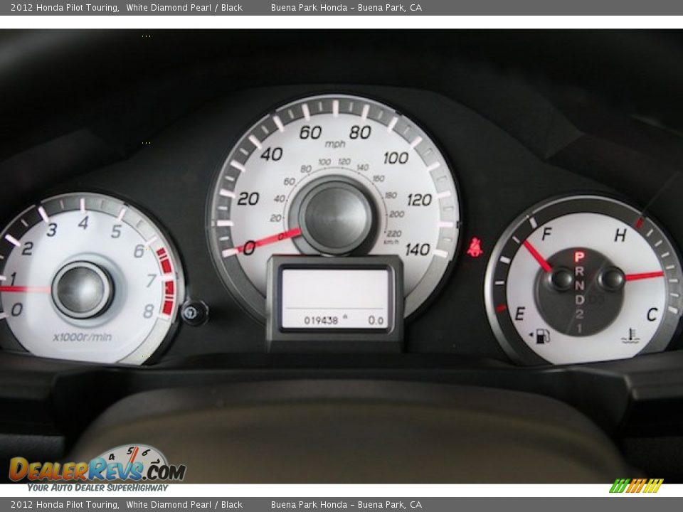 2012 Honda Pilot Touring White Diamond Pearl / Black Photo #27