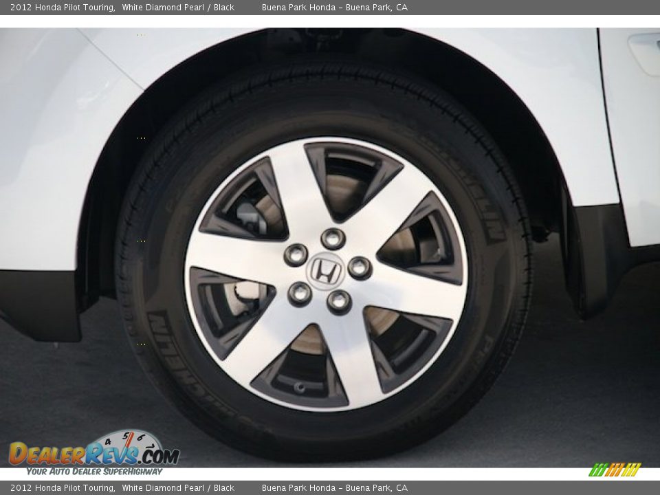 2012 Honda Pilot Touring White Diamond Pearl / Black Photo #33