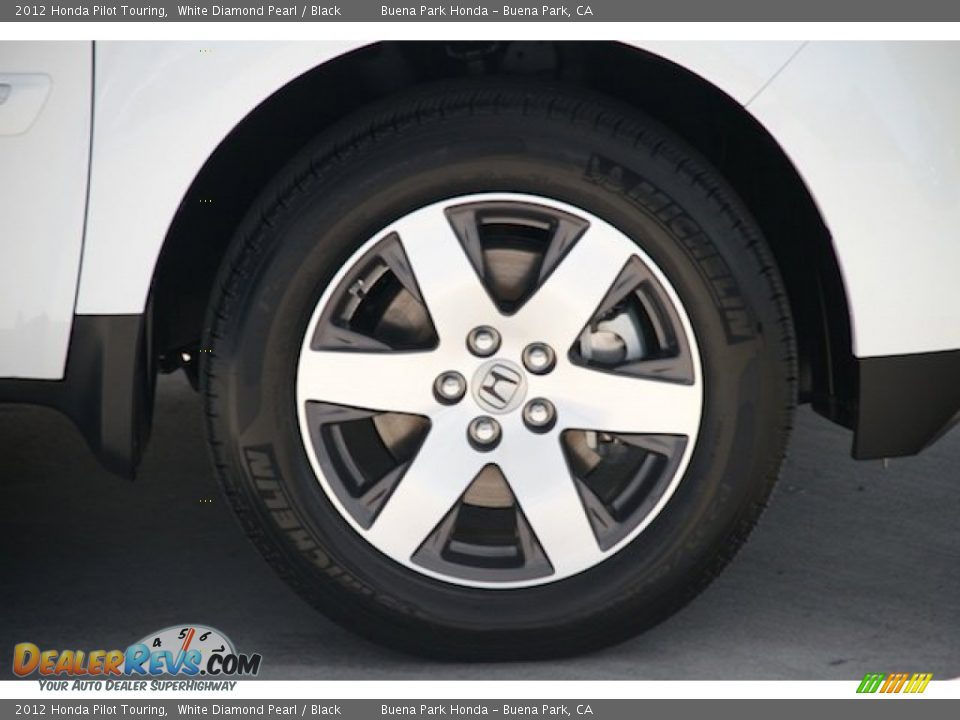 2012 Honda Pilot Touring White Diamond Pearl / Black Photo #35