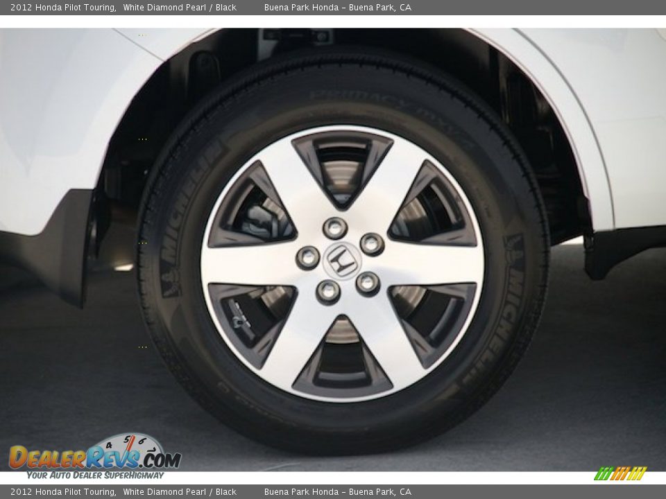 2012 Honda Pilot Touring White Diamond Pearl / Black Photo #36